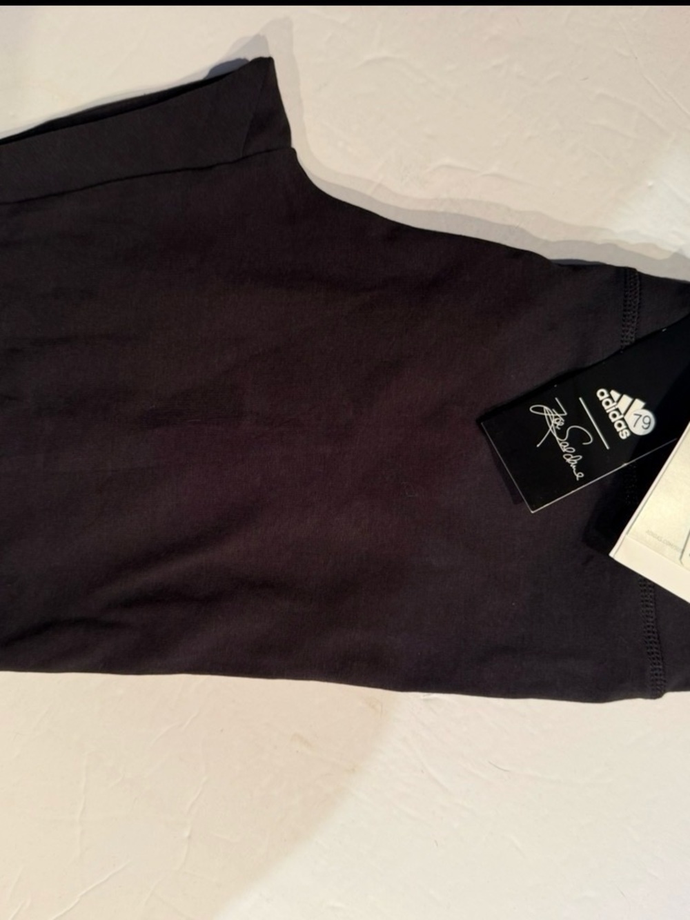 Adidas Women’s Black tights with pink emblem on leg size Small